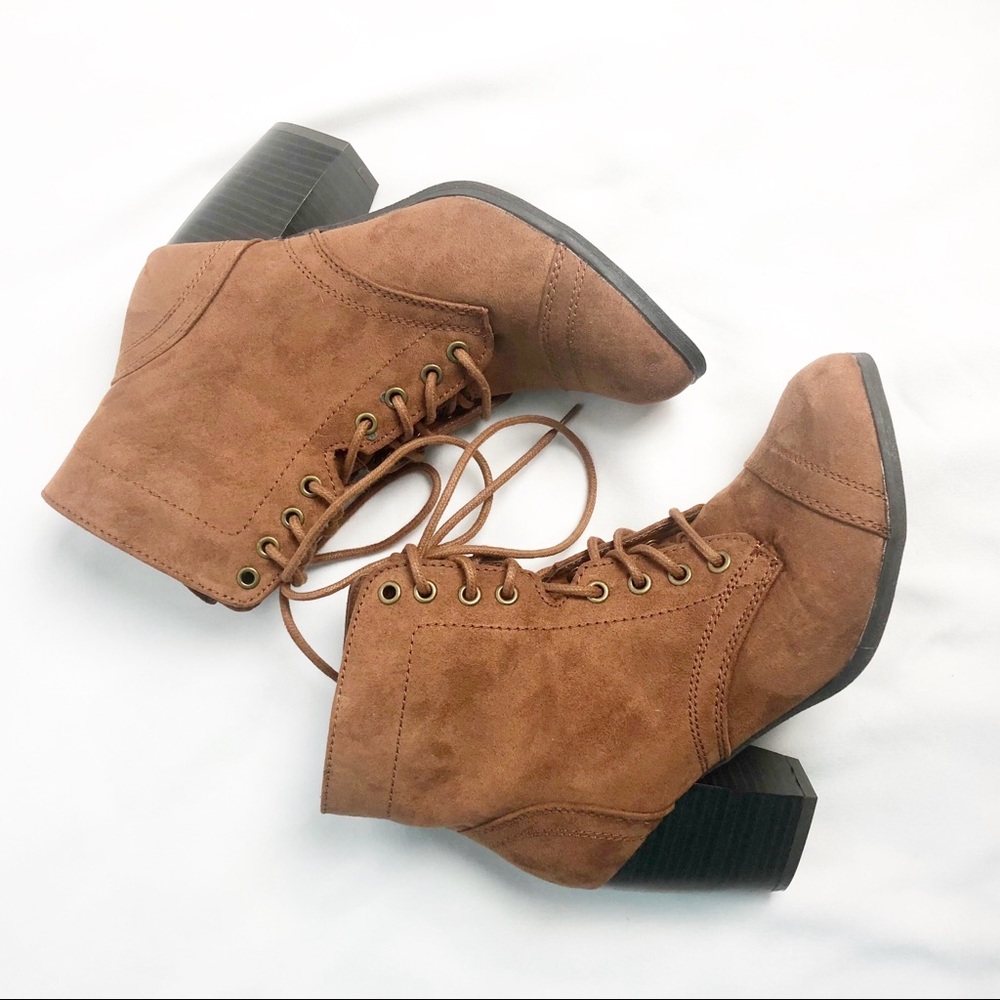 NWT Charlotte Russe | Womens Cognac Booties